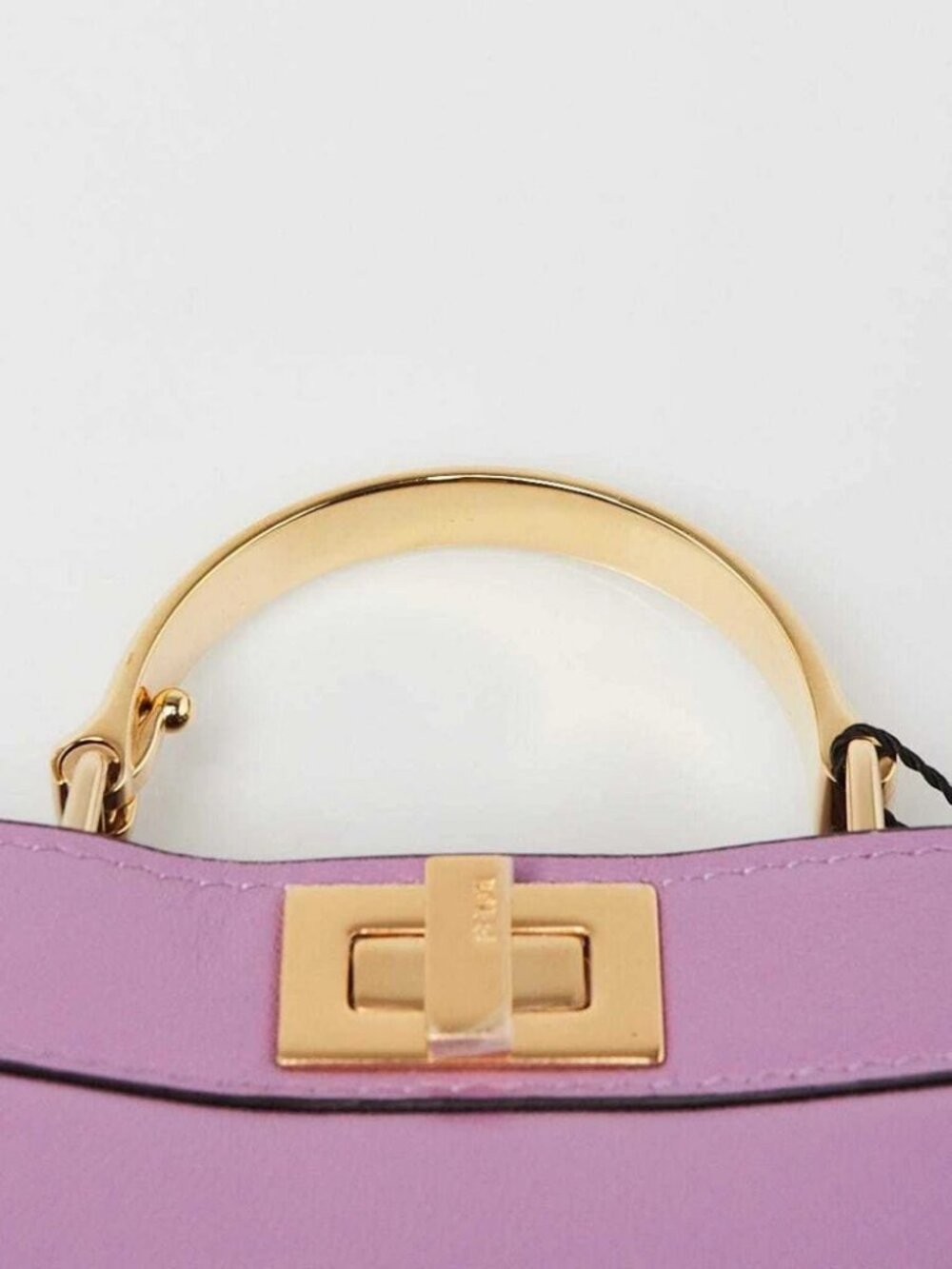 Fendi Purple Smooth Leather Nano Peekaboo Maxi Handle Bag - Picture 6 of 11